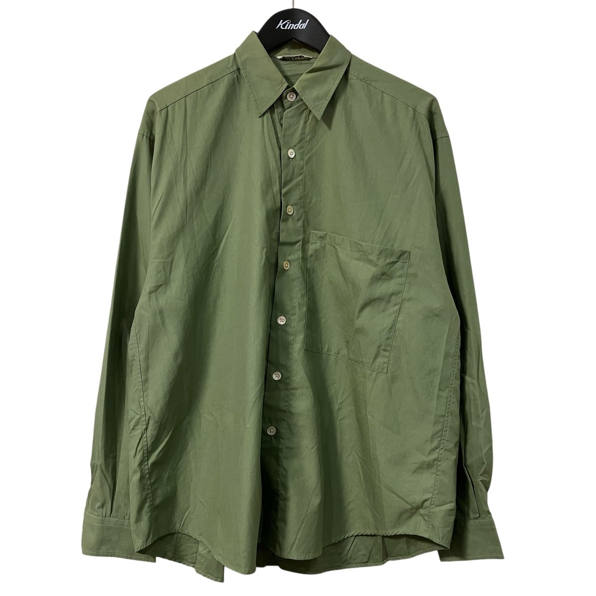 AURALEE 17AWWASHED FINX TWILL BIG SHIRTS長袖シャツA7AS02TN 古着・中古-1枚目のアイテム画像