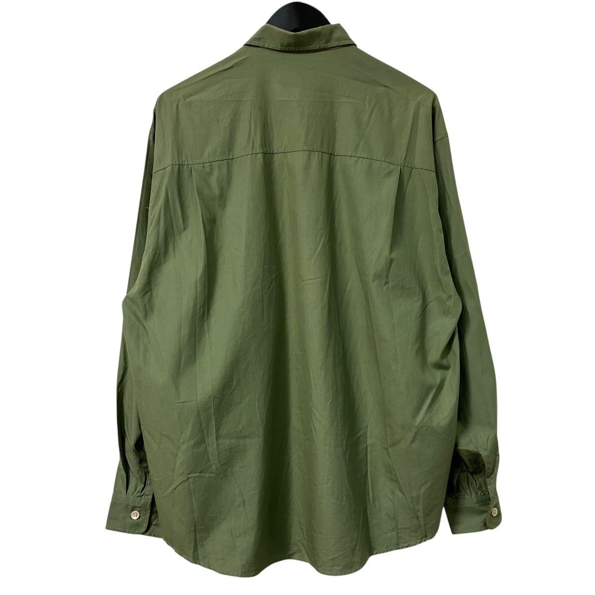 AURALEE 17AWWASHED FINX TWILL BIG SHIRTS長袖シャツA7AS02TN 古着・中古-2枚目のアイテム画像