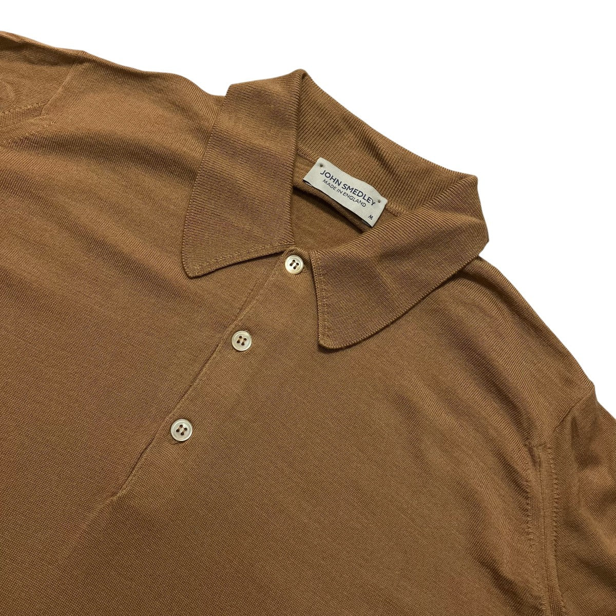 JOHN SMEDLEY ニットポロシャツ 古着・中古-3枚目のアイテム画像