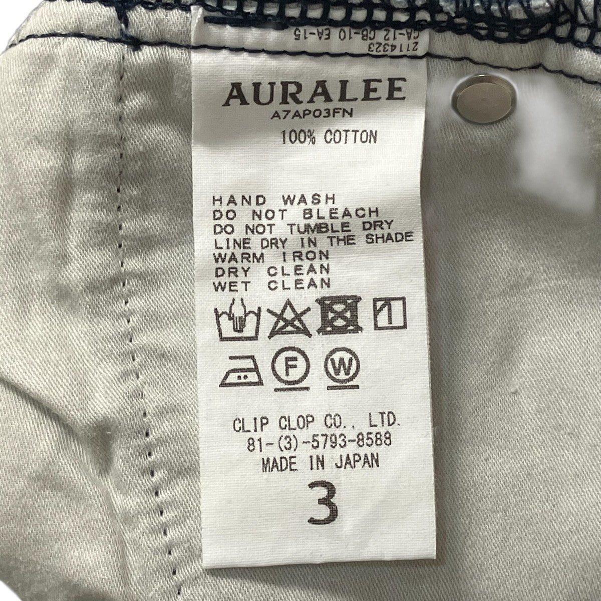 WASHED CORDUROY 5P PANTSコーデュロイパンツA7AP03FN