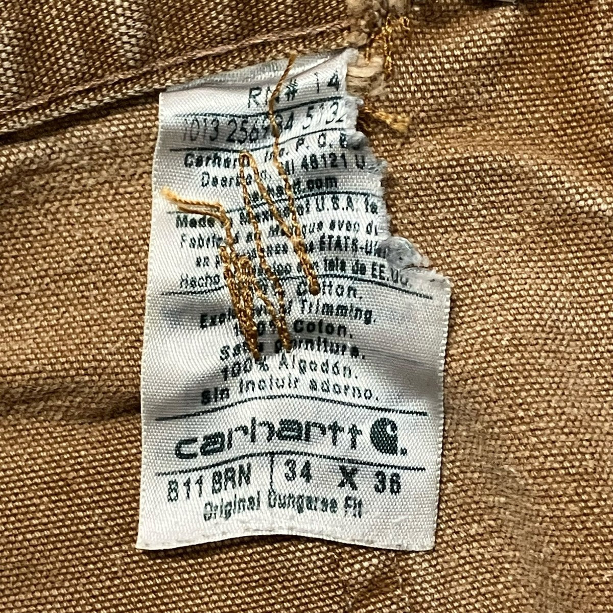 CarHartt パンツB11 古着・中古-6枚目のアイテム画像