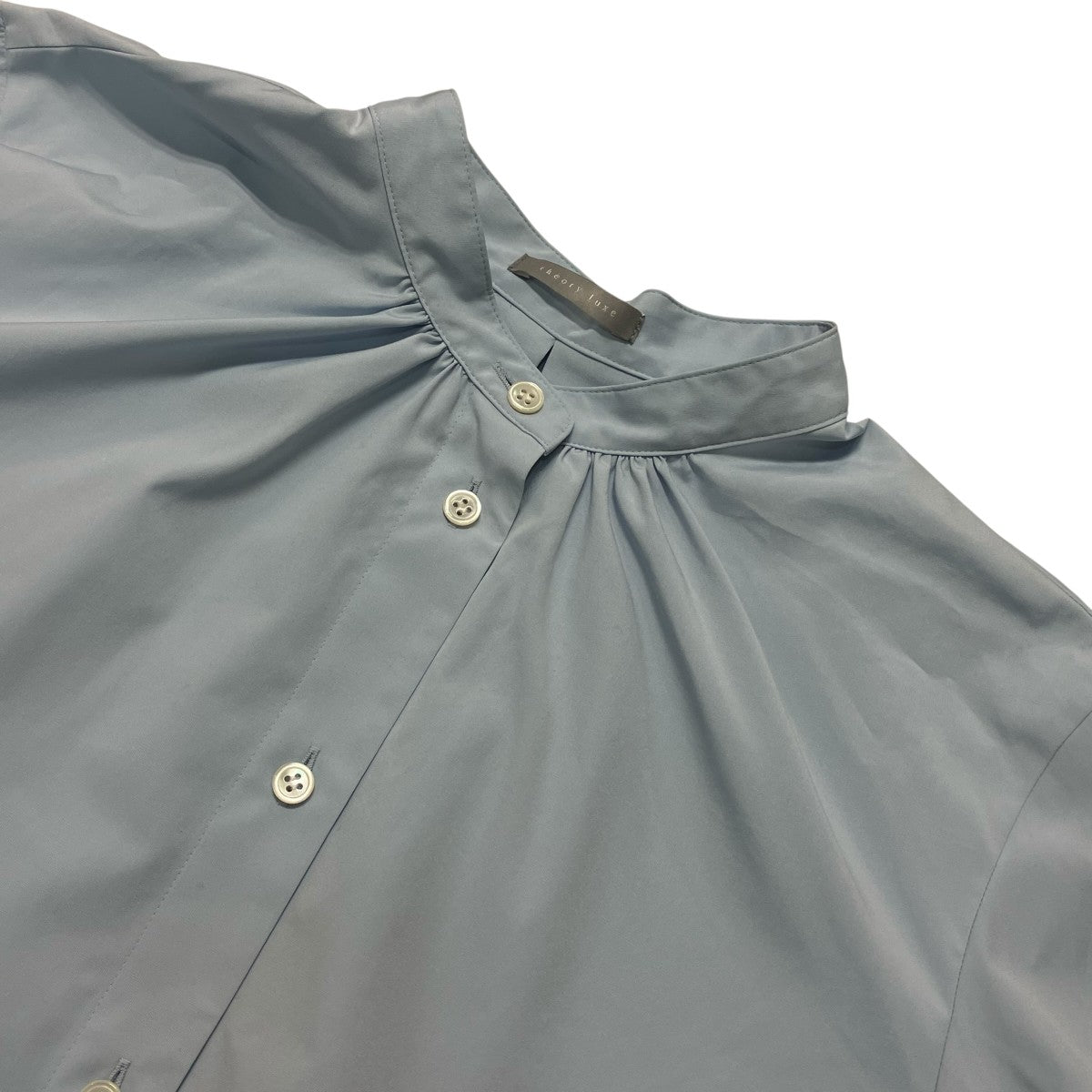 cotton emly shirtバンドカラーシャツ03 6108228 835 038