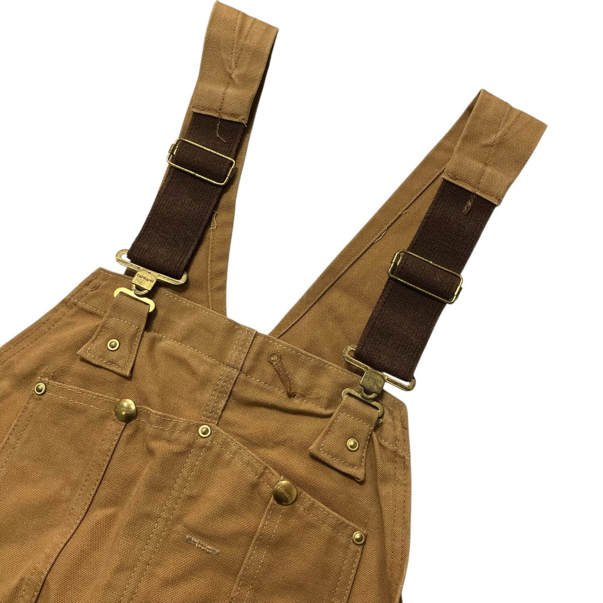 CarHartt USA製オーバーオールR01 BRN 古着・中古-3枚目のアイテム画像