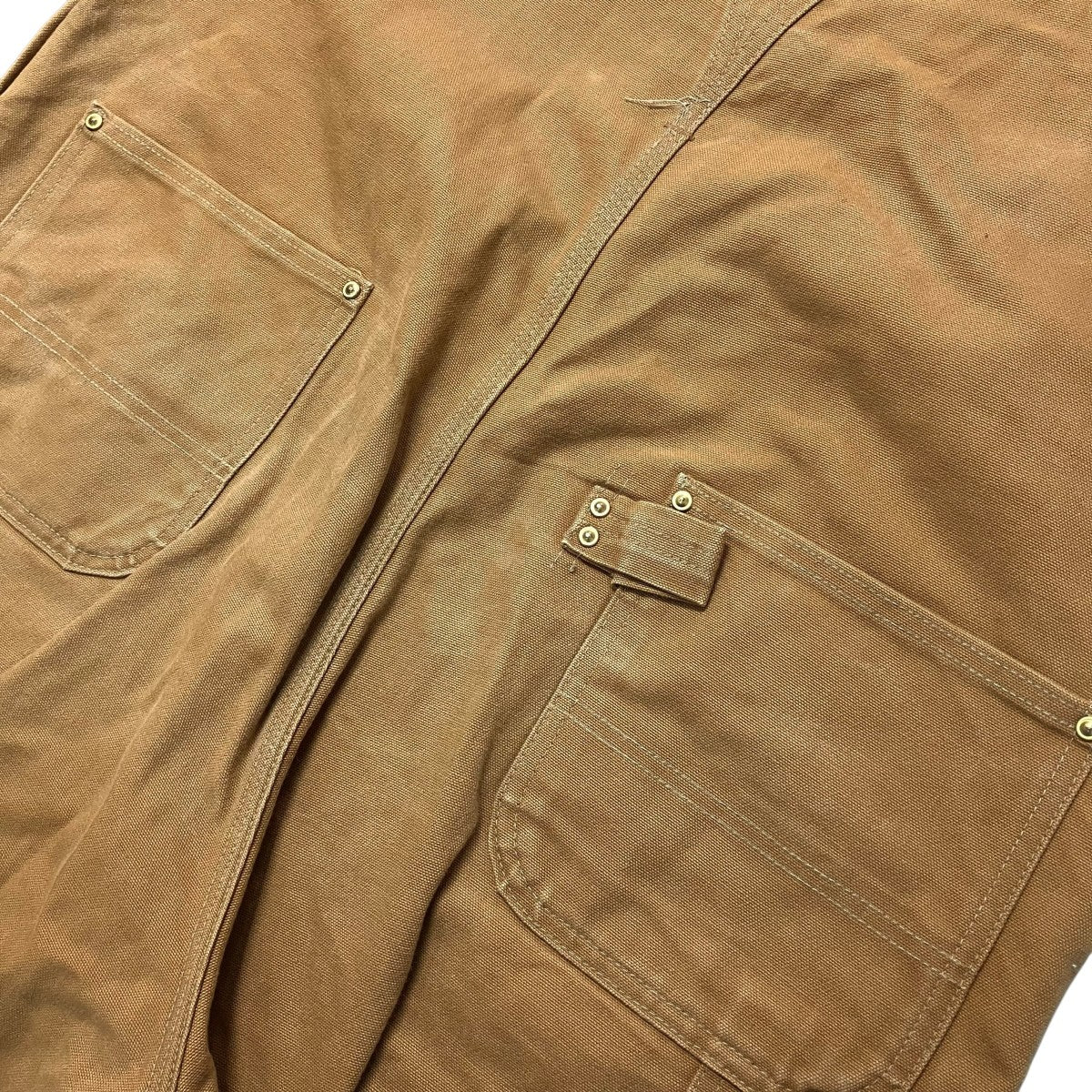 CarHartt USA製オーバーオールR01 BRN 古着・中古-5枚目のアイテム画像