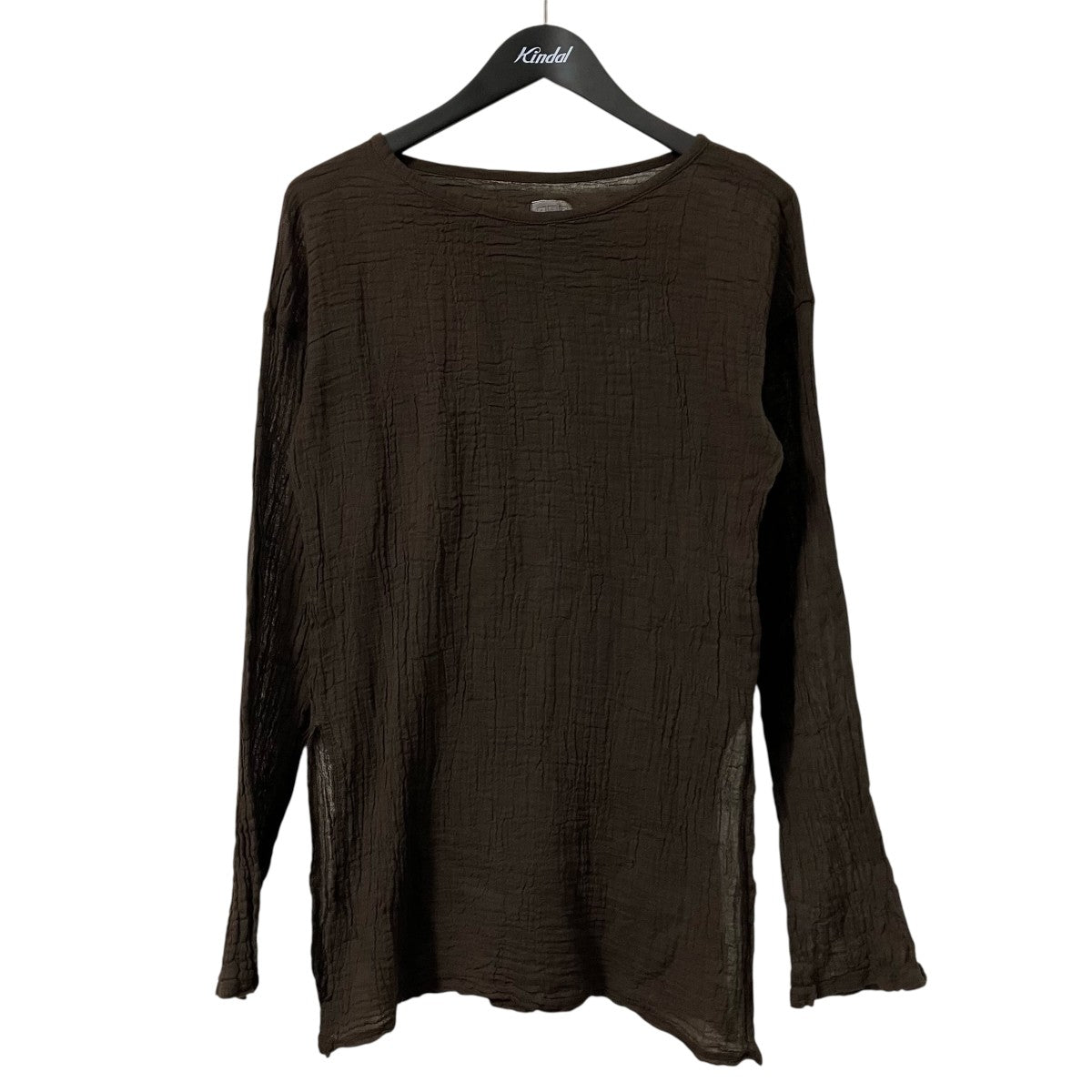 Plage 26SSLES ATELIERS FRANCAIS DE CONFECTION 別注 SLIT ブラウスシアーコットンカットソー26051923001910 古着・中古-1枚目のアイテム画像