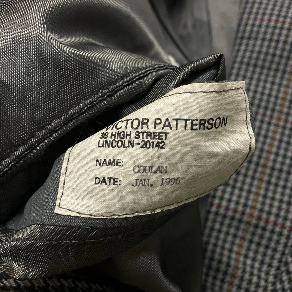USED VICTOR PATTERSON MADE IN ENGLANDテ―ラードジャケット 古着・中古-7枚目のアイテム画像