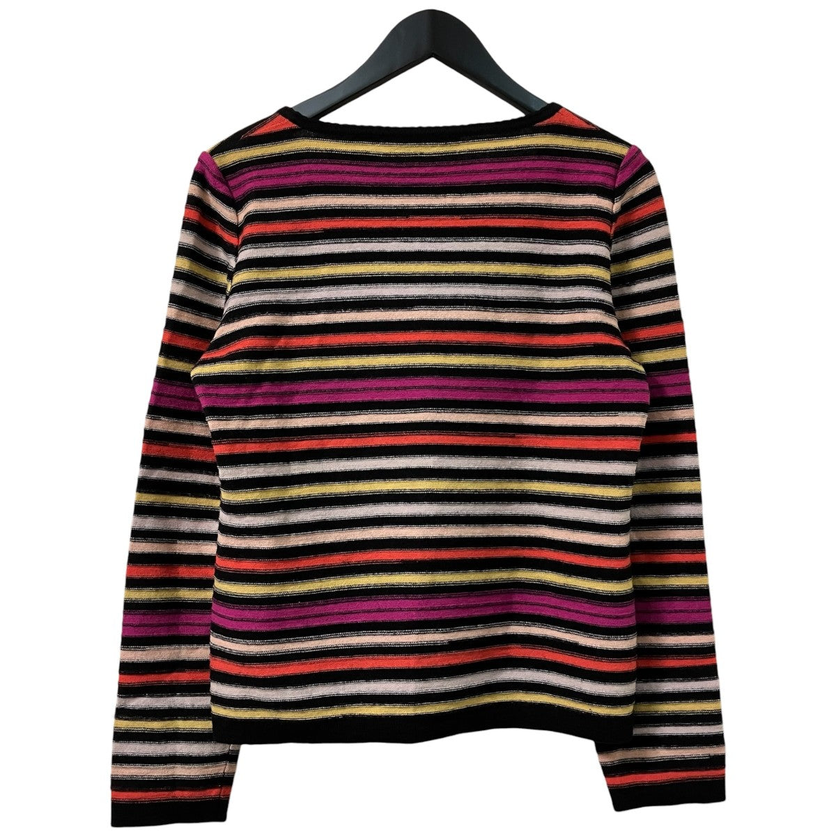 SONIA RYKIEL イタリア製 アンゴラ混グラデーションボーダーニット 古着・中古-2枚目のアイテム画像