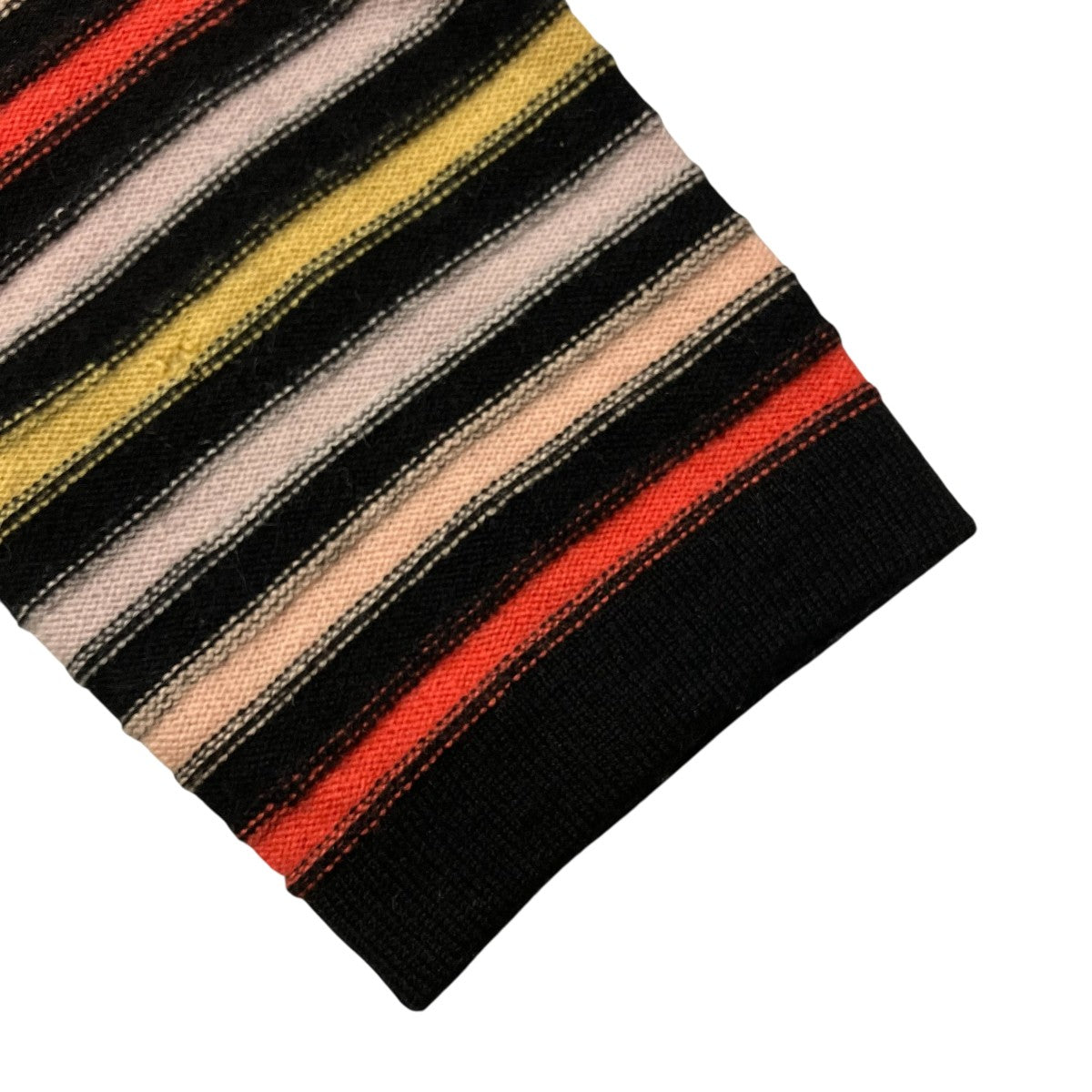 SONIA RYKIEL イタリア製 アンゴラ混グラデーションボーダーニット 古着・中古-4枚目のアイテム画像