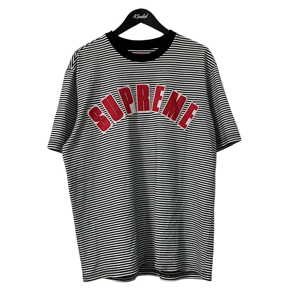 20SSArc Applique SS TopボーダーTシャツ