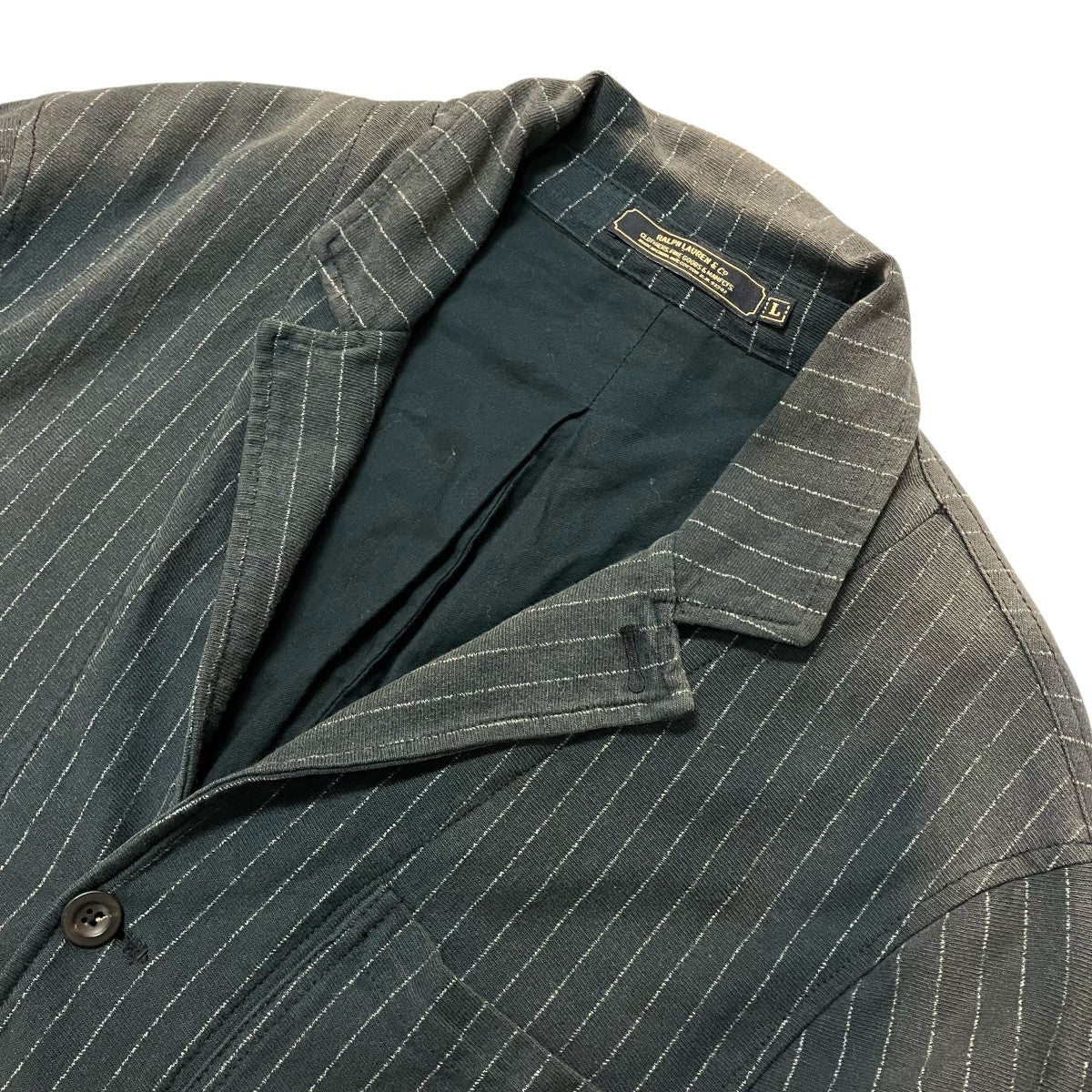RALPH LAUREN 80Sストライプジャケット 古着・中古-3枚目のアイテム画像