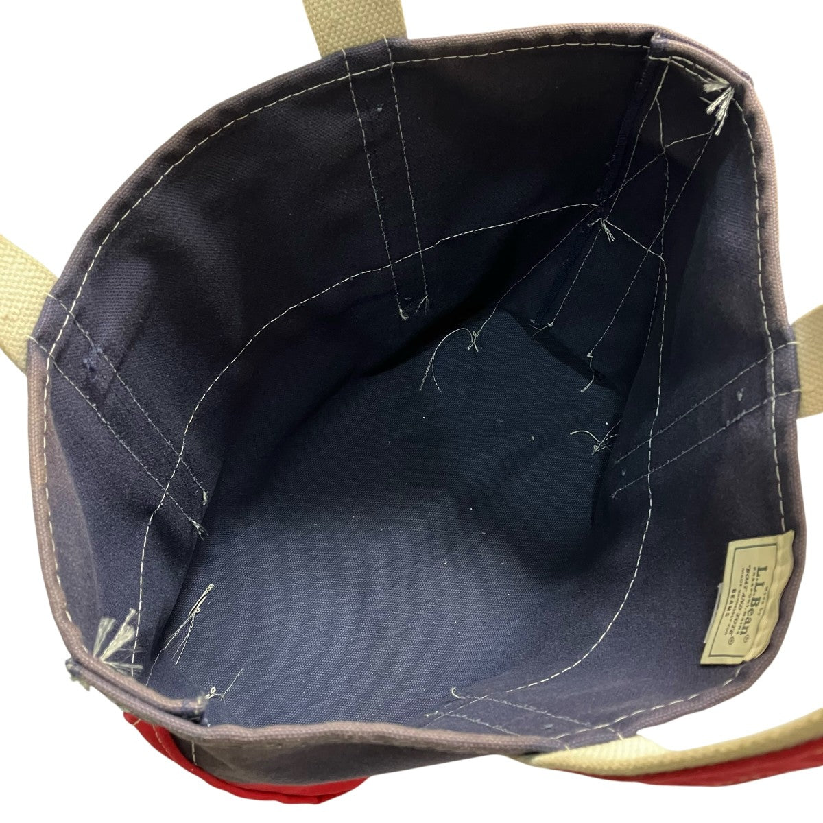 L．L．Bean×BEAMS バイカラートートバッグ 古着・中古-6枚目のアイテム画像