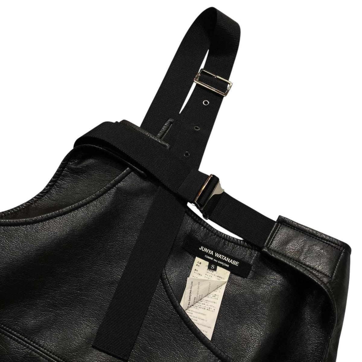 20AW20AWフェイクレザー ミニ 吊りスカート吊りスカート
