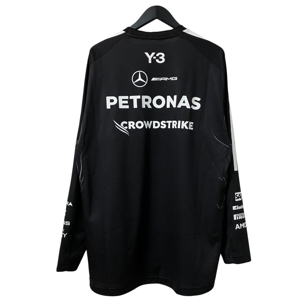 MERCEDES-AMG PETRONAS FORMULA 1 TEAM DRIVER JERSEY LONG SLEEVEフルグラッフィックカットソーKQ9852