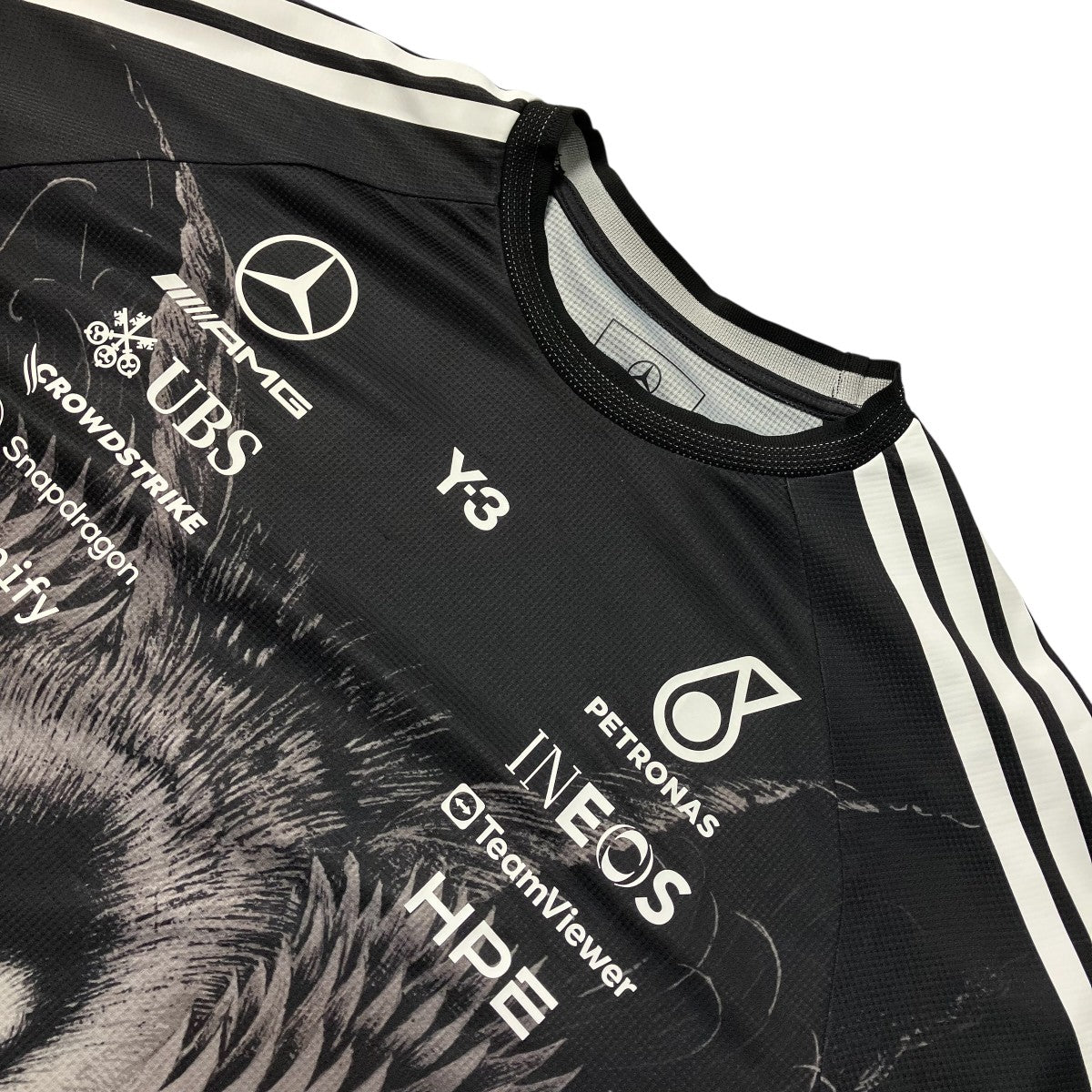 MERCEDES-AMG PETRONAS FORMULA 1 TEAM DRIVER JERSEY LONG SLEEVEフルグラッフィックカットソーKQ9852