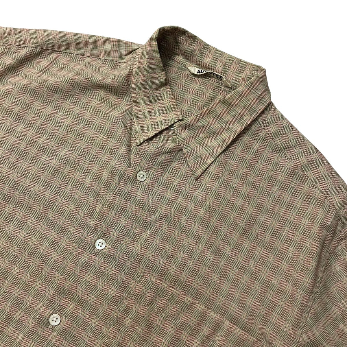 AURALEE 20SSSUPER LIGHT WOOL CHECK SHIRTS長袖チェックシャツA20SS01LC 古着・中古-3枚目のアイテム画像