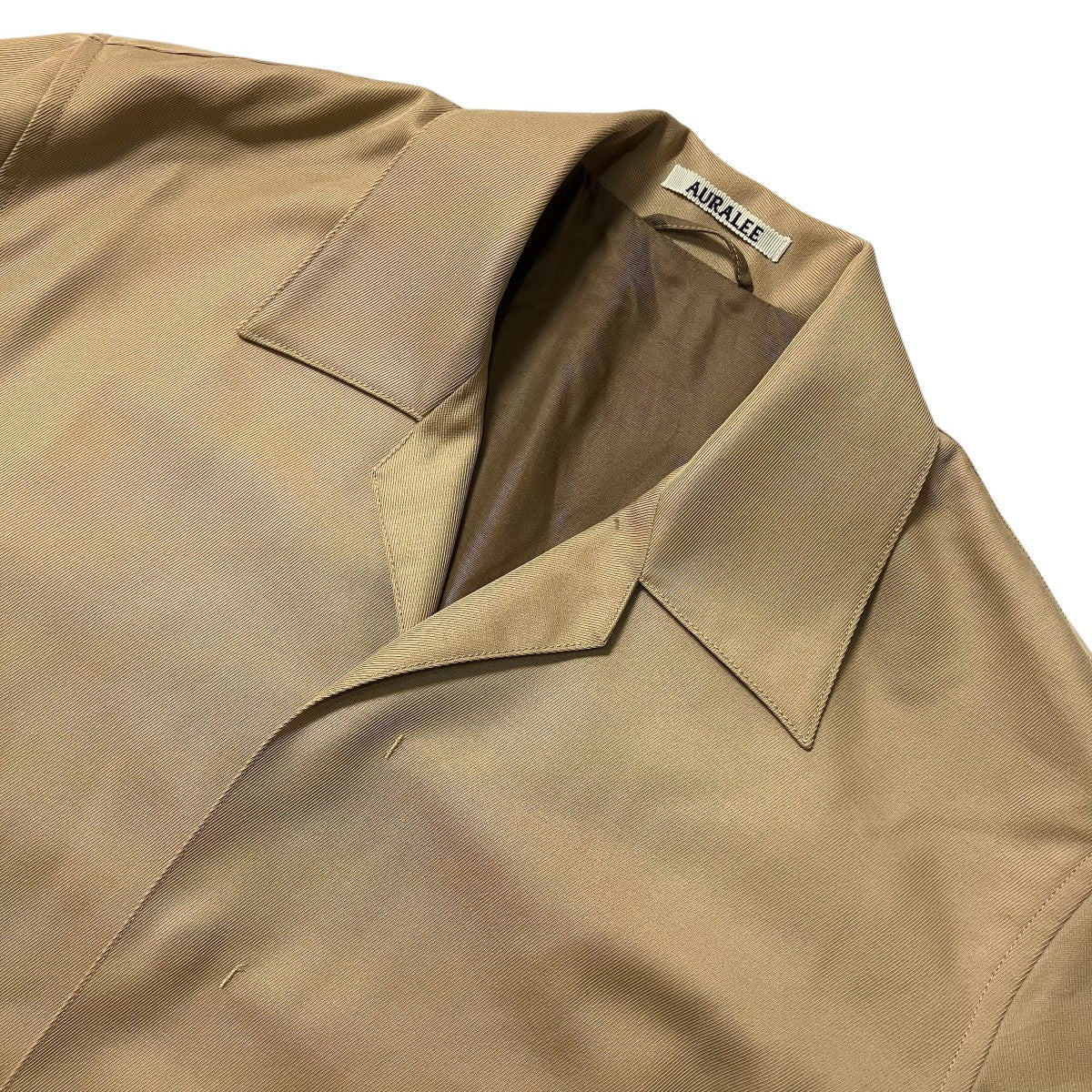 AURALEE 17AWWOOL KERSEY BLOUSONウールジャケットA7AB01BK 古着・中古-3枚目のアイテム画像