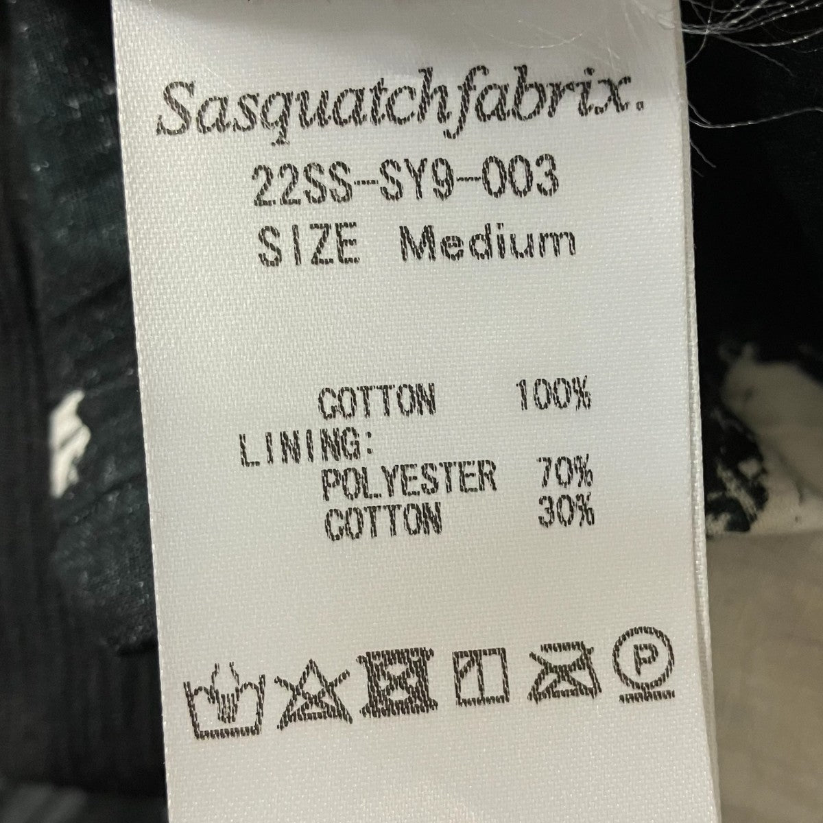 SASQUATCHfabrix． 22SS長袖シャツ 古着・中古-8枚目のアイテム画像