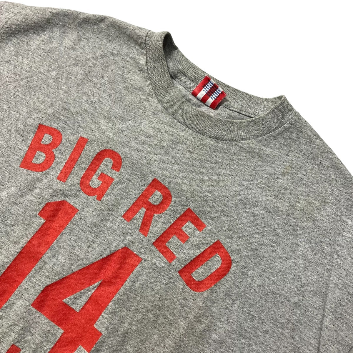 USED 90S BIG REDプリントＴシャツ 古着・中古-3枚目のアイテム画像