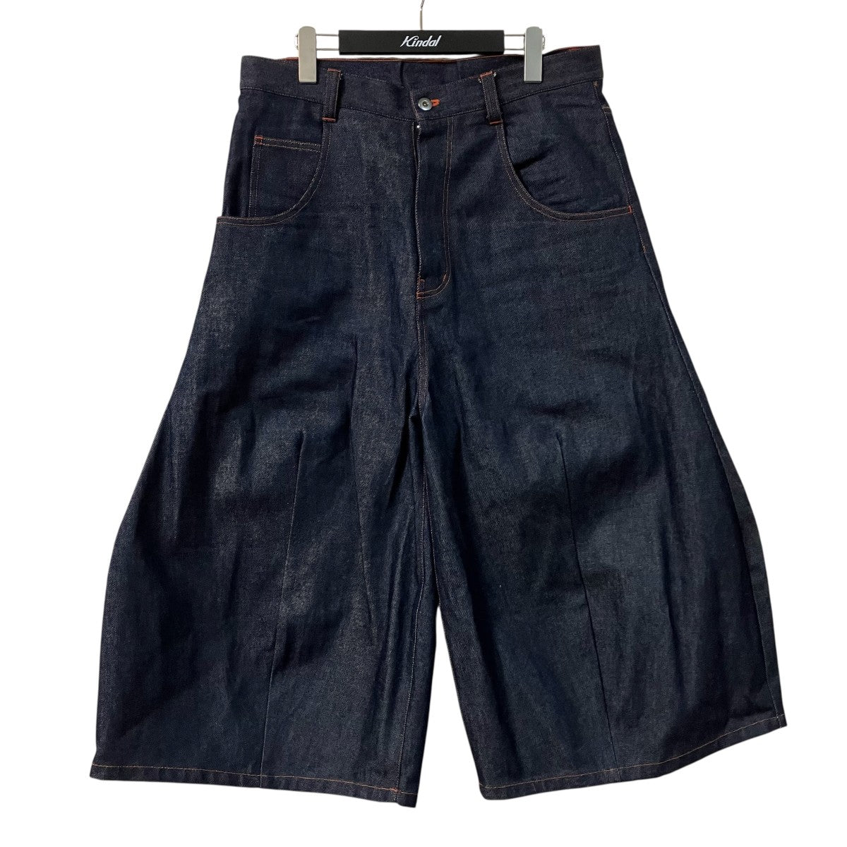 NAM HORN DENIMデニムワイドショートパンツ 古着・中古-1枚目のアイテム画像