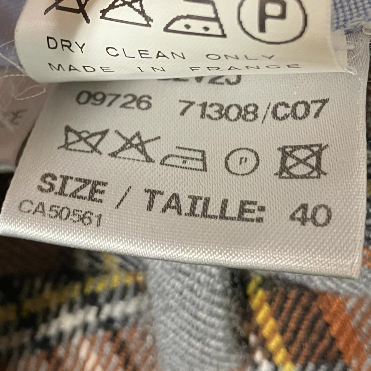 BERNARD ZINS フランス製チェックスラックス05282588 古着・中古-8枚目のアイテム画像