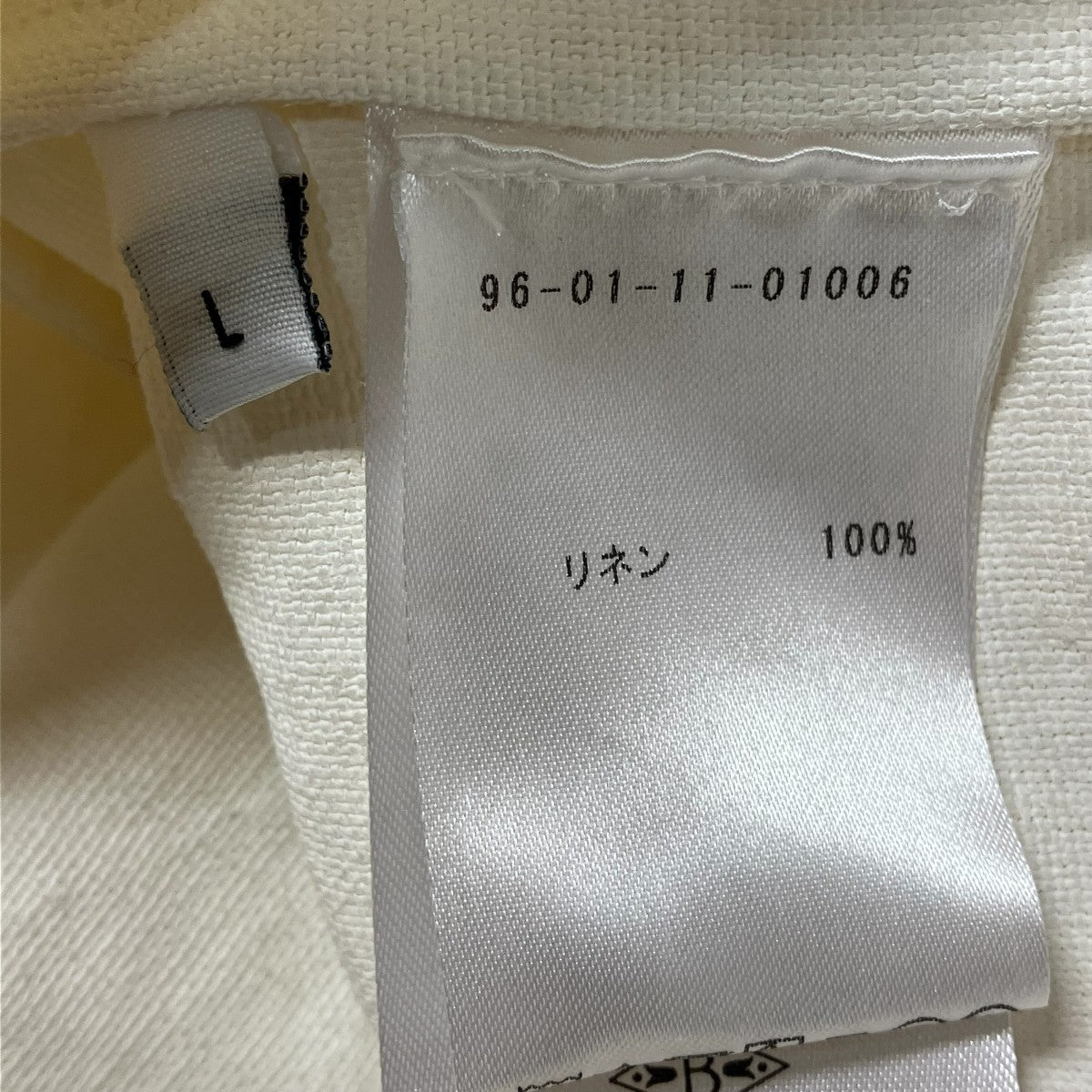 BOURRIENNE スキッパーリネンシャツ96-01-11-01006 古着・中古-6枚目のアイテム画像