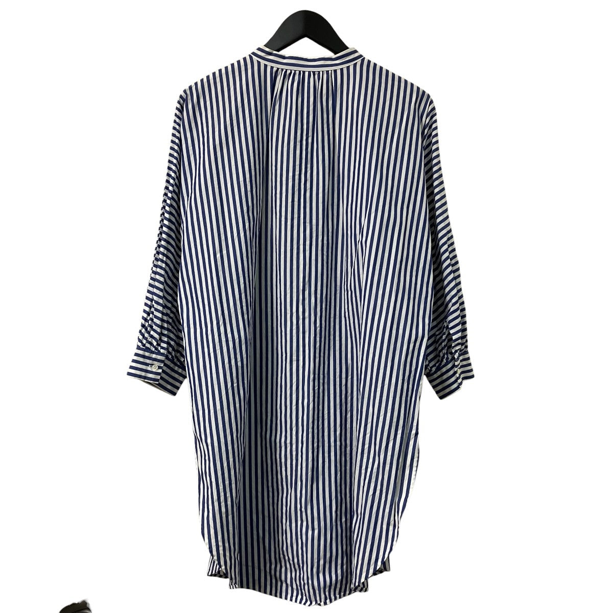 BEAUTY＆YOUTH スタンドカラーストライプロングシャツ1611-699-2227 古着・中古-2枚目のアイテム画像