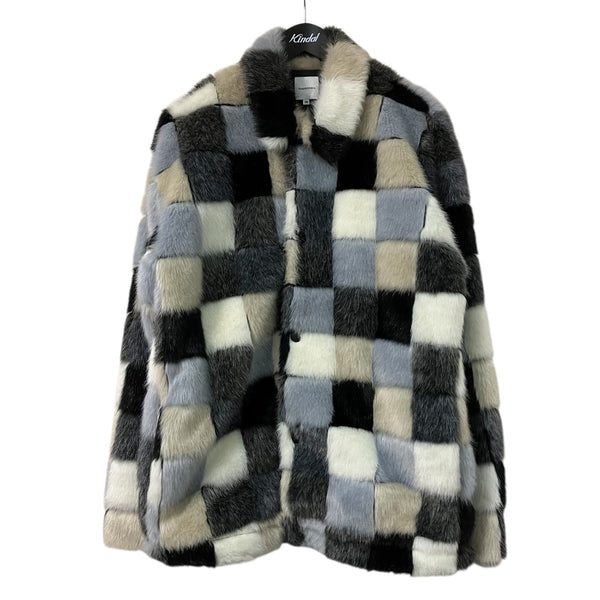 美品 SASQUATCH fabrix フェイクファー コート 21204P♪ SASQUATCHfabrix．(サスクワァッチファブリックス．) FAKE FUR JACKET