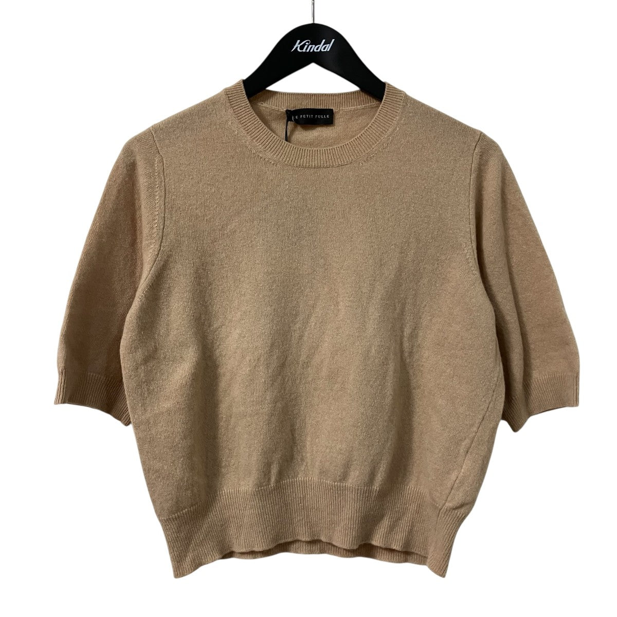 カシミヤ混半袖ニット