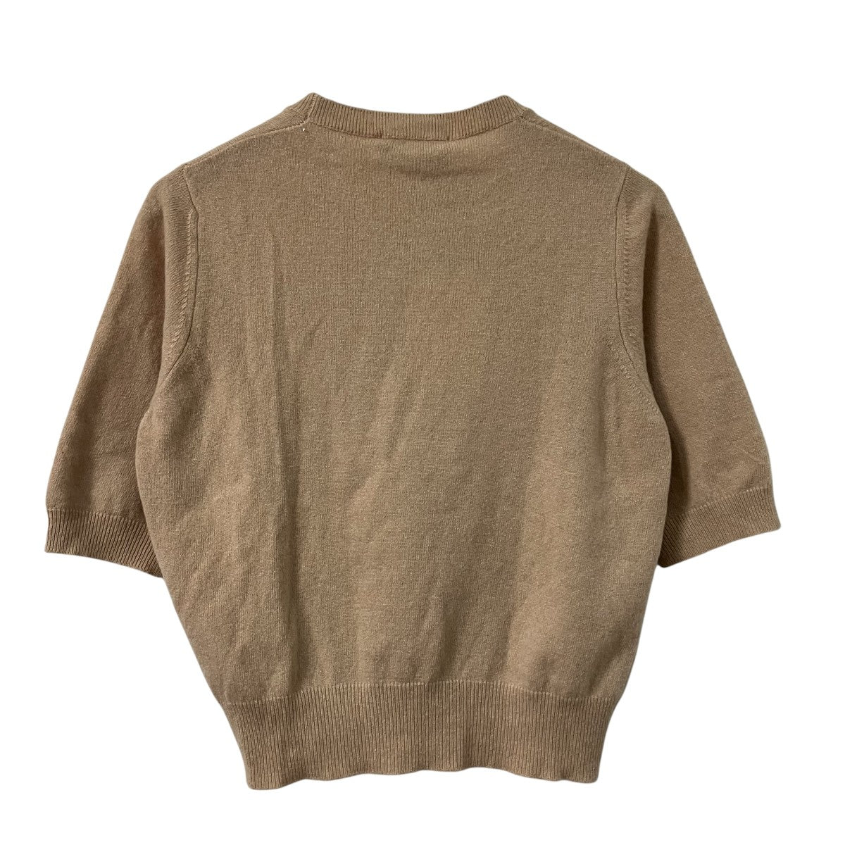 カシミヤ混半袖ニット