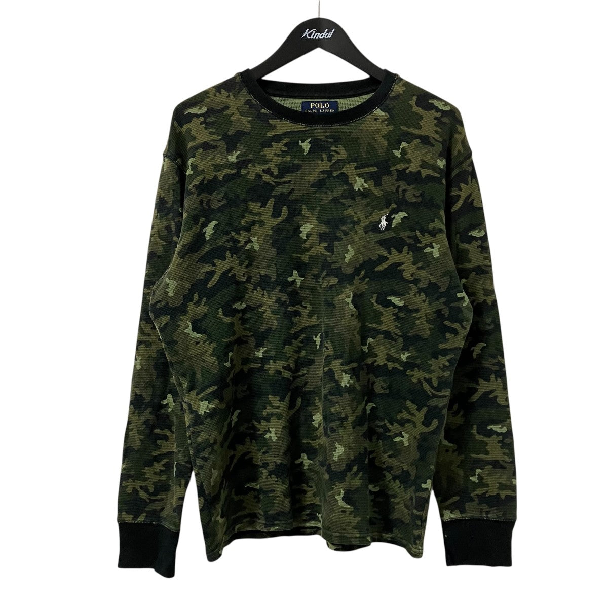 POLO RALPH LAUREN カモ柄ワッフルカットソー 古着・中古-1枚目のアイテム画像