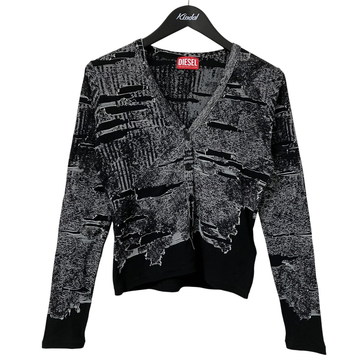 DIESEL Vネックカーディガン 古着・中古-1枚目のアイテム画像