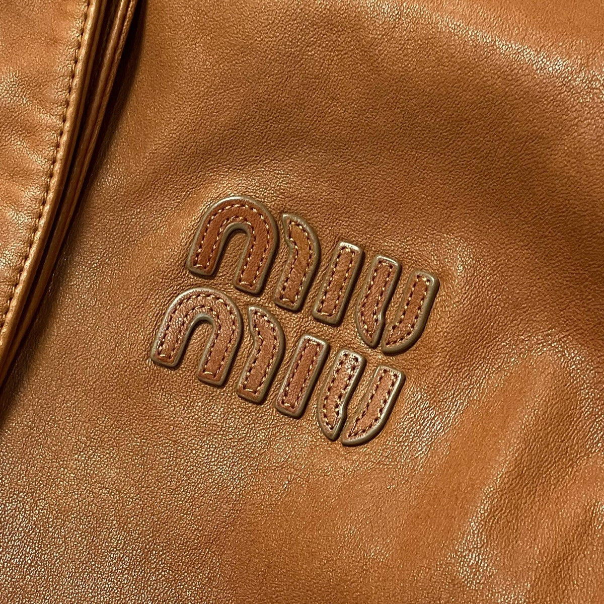 MIU MIU レザージャケットMPV895 S000 1420 古着・中古-8枚目のアイテム画像