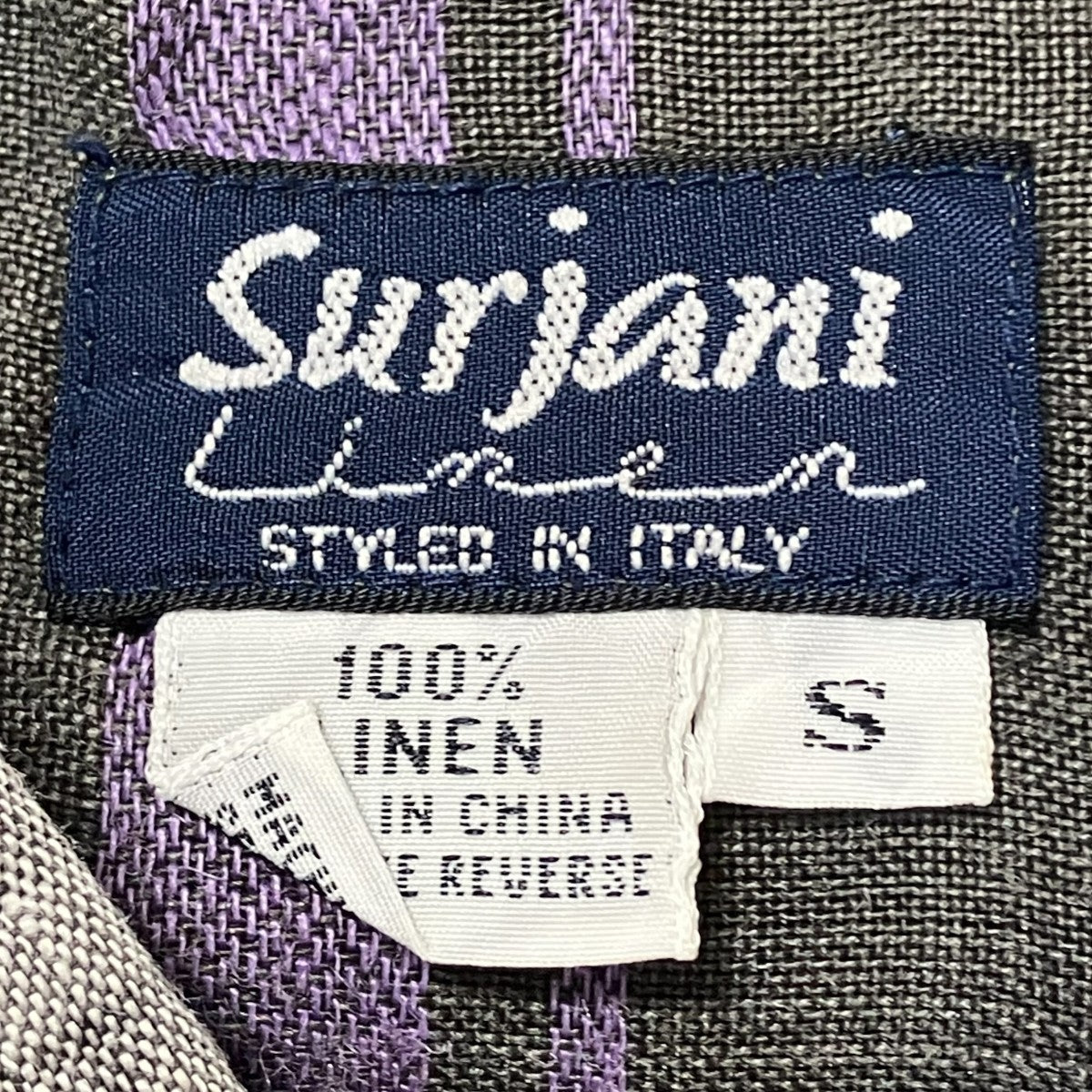 イタリア製チェック半袖シャツ