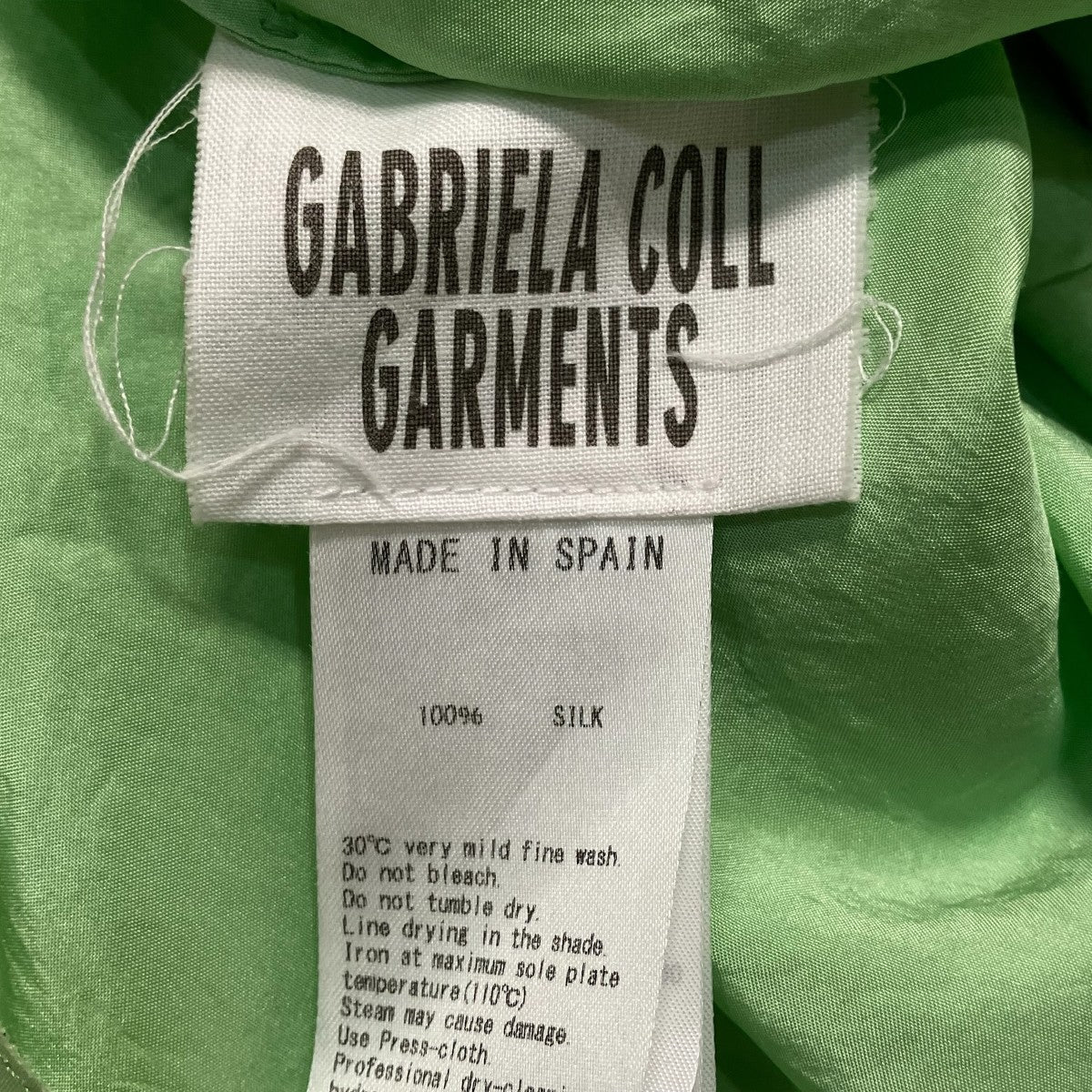 GABRIELA COLL GARMENTS シルクシャツ 古着・中古-7枚目のアイテム画像