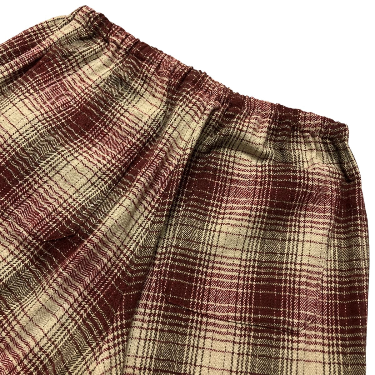 flannel check pyjama pantsイージーパンツ25 030 684 0122 3 0