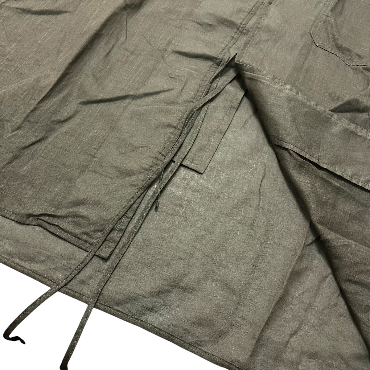 26SSCOTTON LINEN SLAB LAWN RIBBON BLOUSE長袖シャツHK-B31-003
