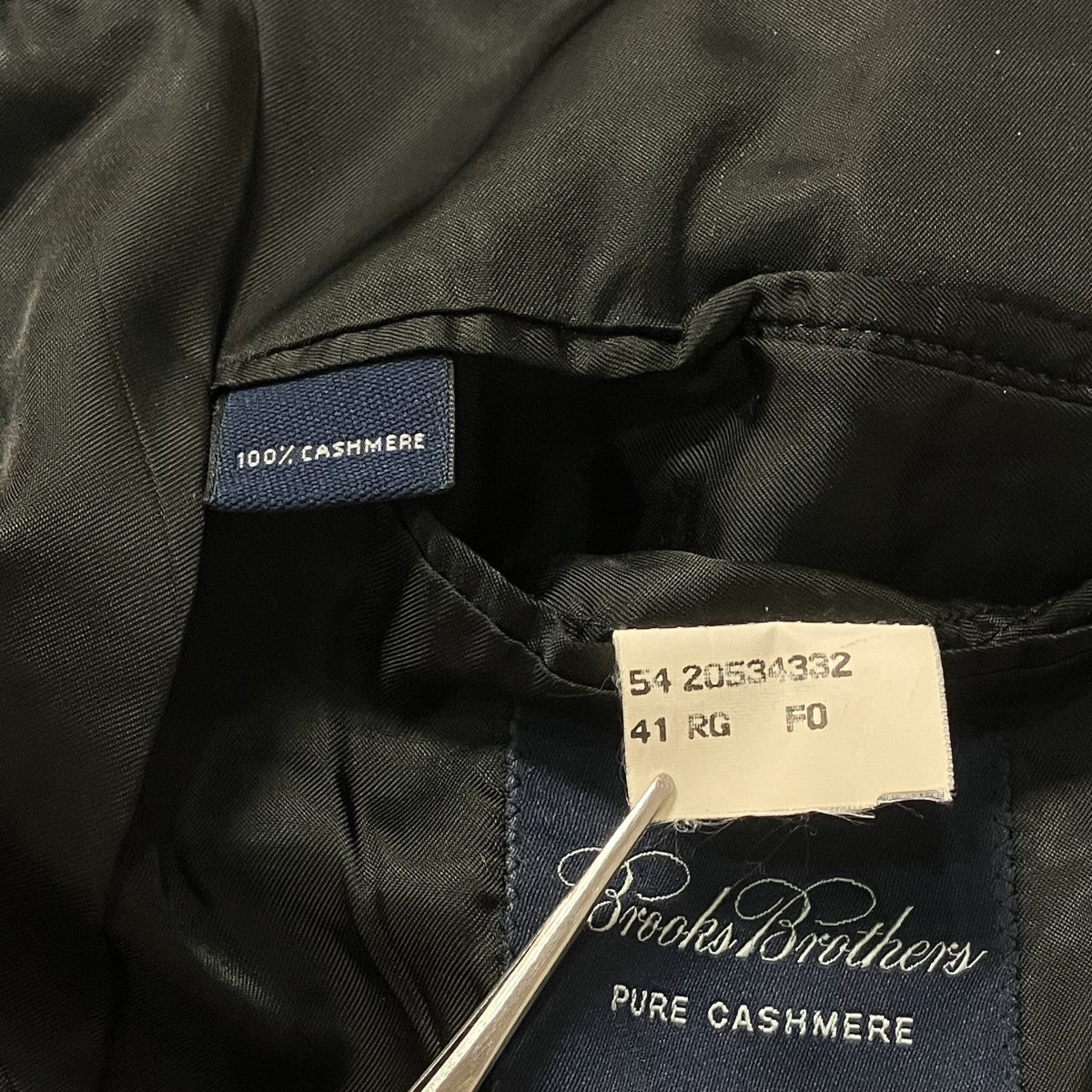 MADE IN USA PURE CASHMERE3Bカシミヤテ―ラードジャケット