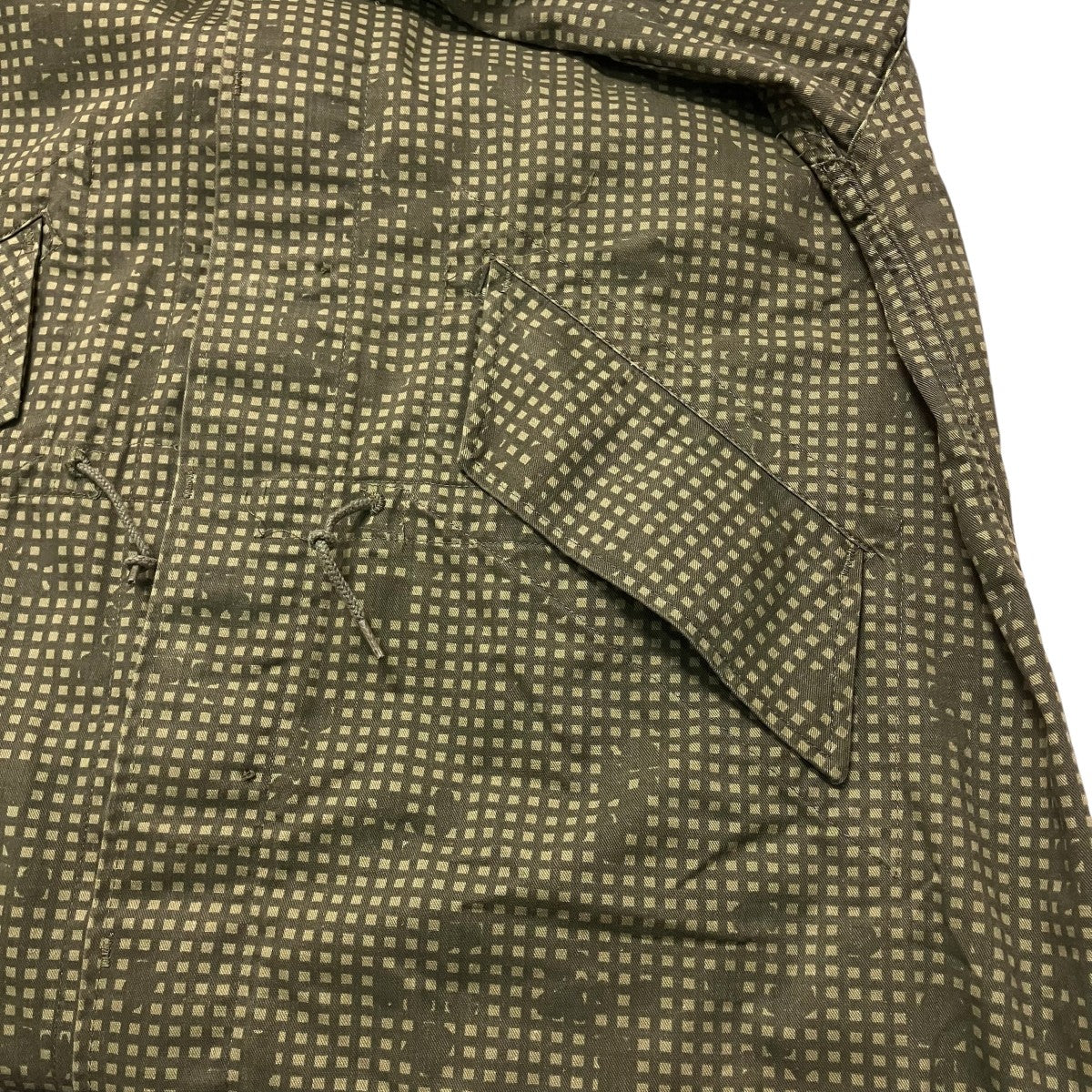 80s night desert camo fishtail hoodieミリタリーコート