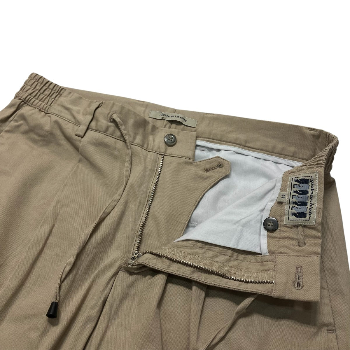 ストレッチ コットンツイル 1プリーツ パンツA3571