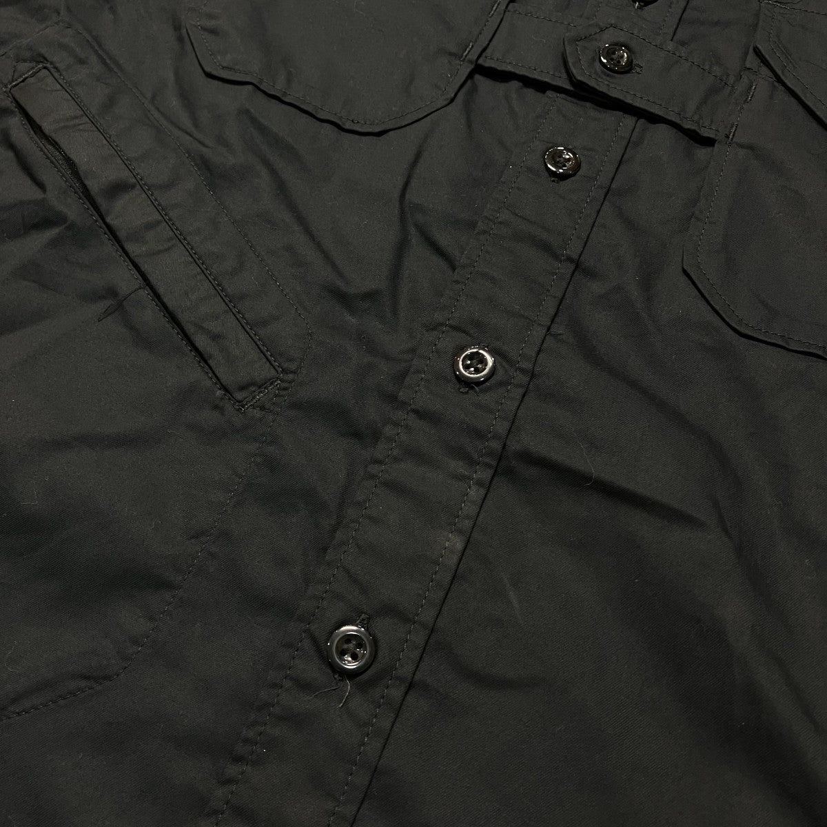 Banded Collar Shirt長袖シャツ