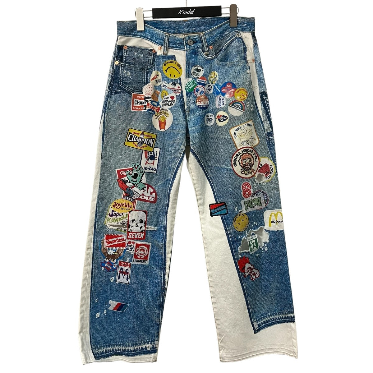プリントデニムパンツPT-SV-NRS-1001