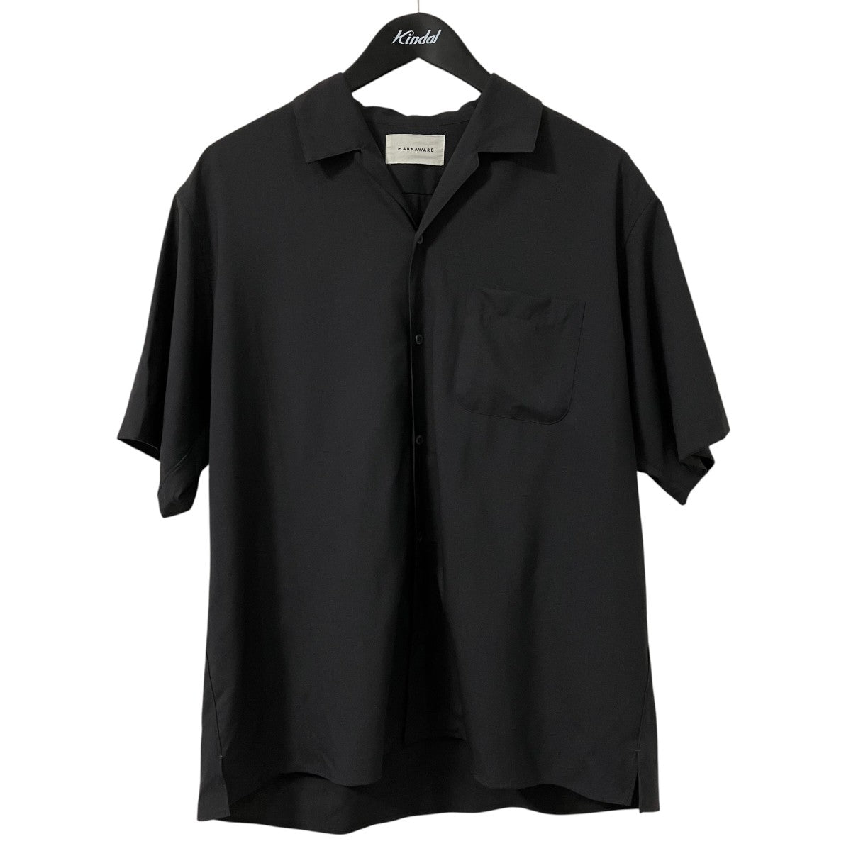 25SSORGANIC WOOL 2／80 TROPICAL ITALIAN OPEN COLLAR S／S SHIRT開襟半袖シャツA25B03SH02B