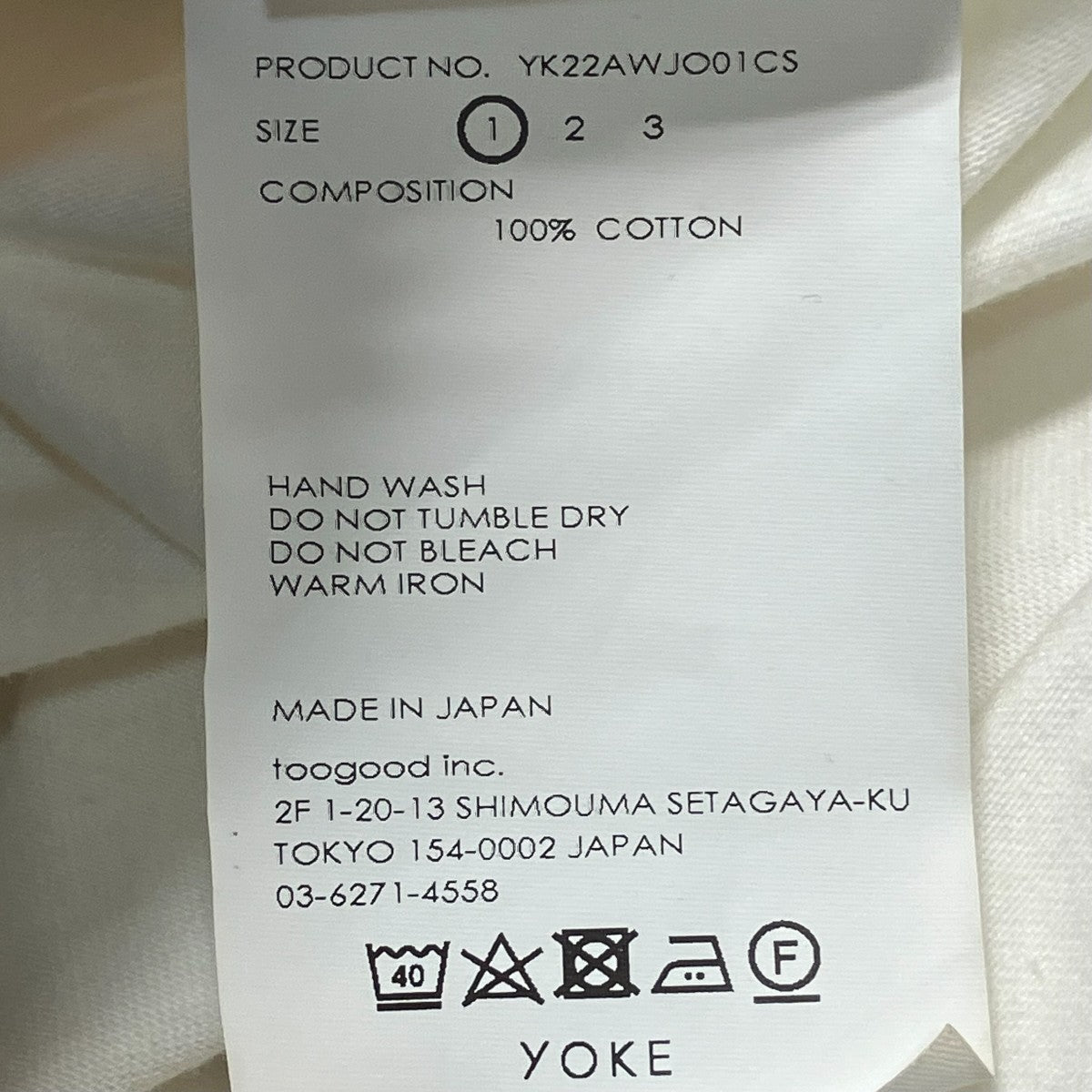 YK22AWJO01CSフロントプリントＴシャツ