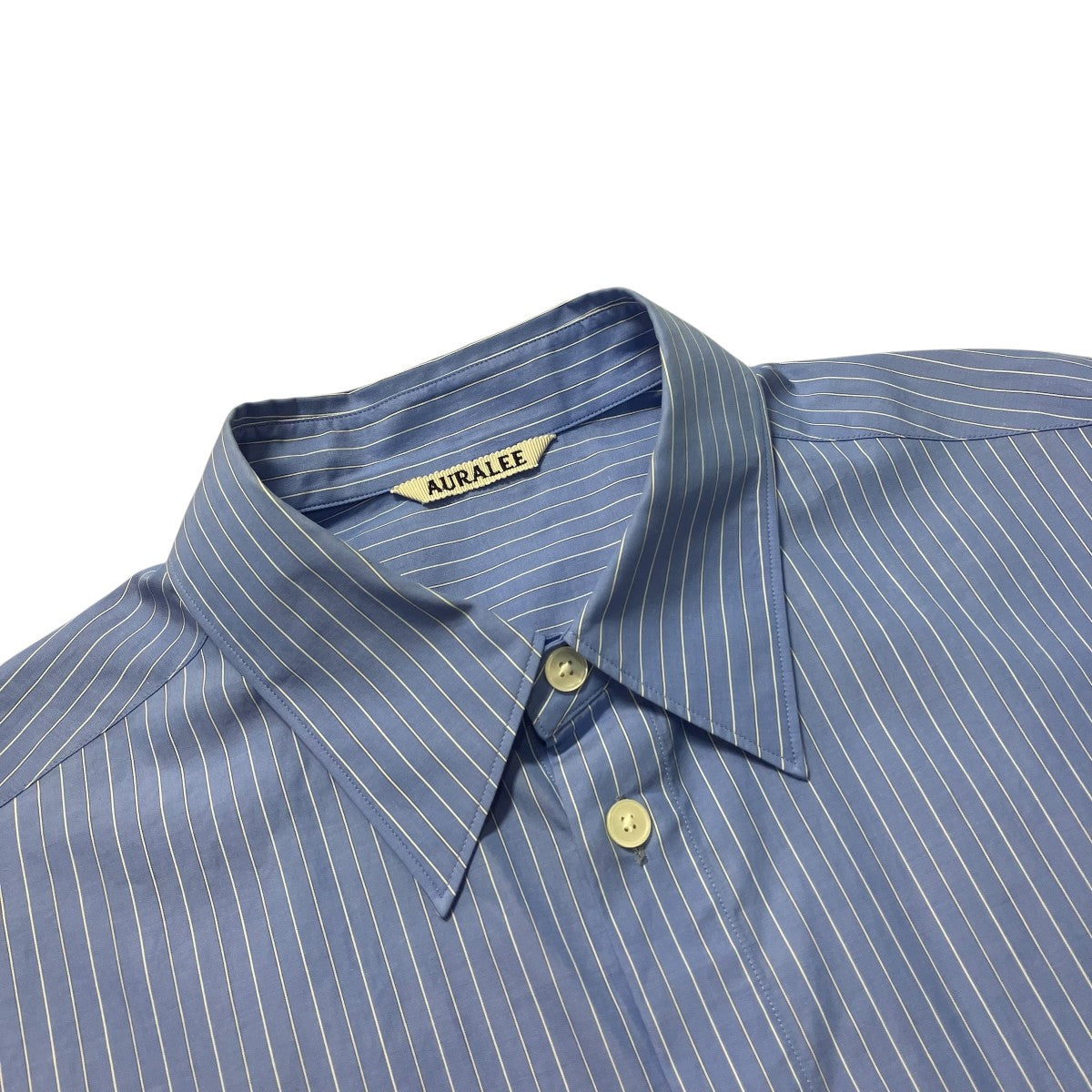 25SSSUVIN HIGH COUNT CLOTH STRIPE HALF SLEEVED SHIRTコットンストライプ半袖シャツA25SS02SS