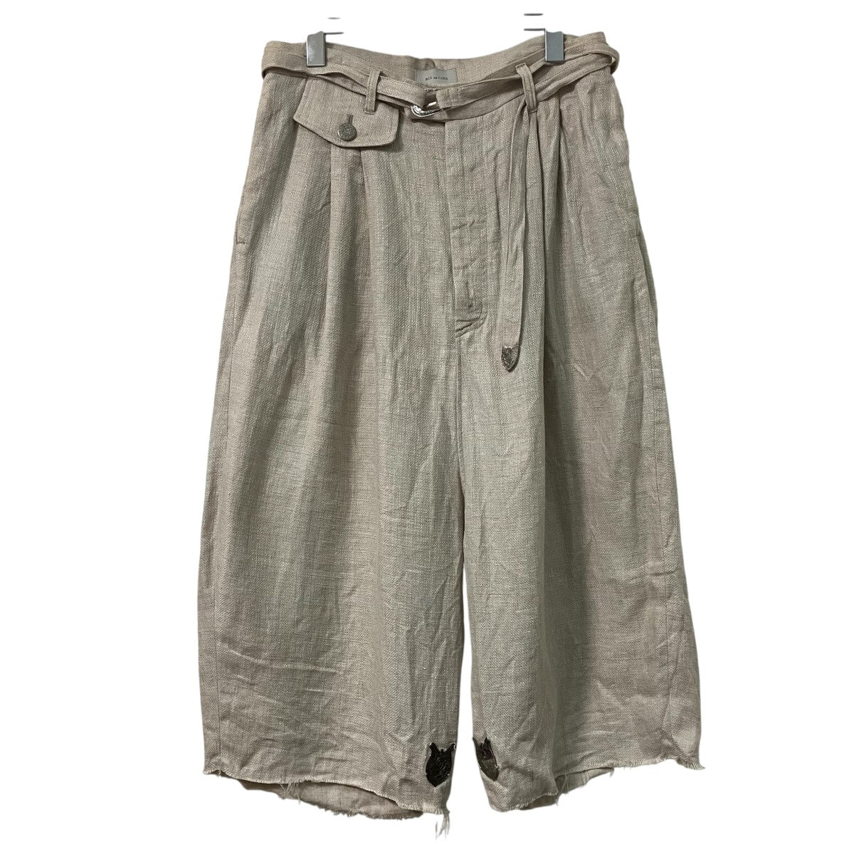 19SSWide shortsリネンサルエルパンツ19SS B PT08 1