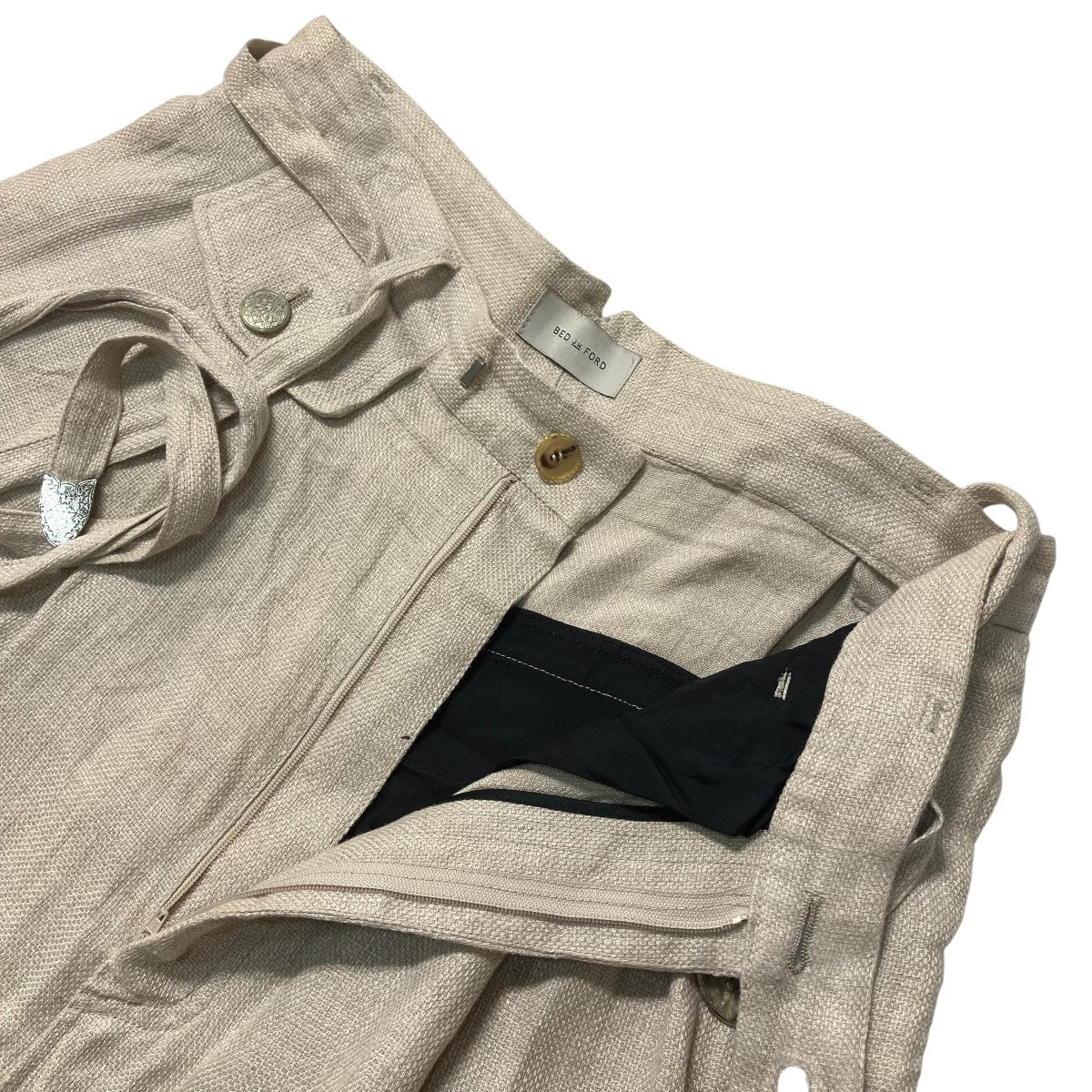 19SSWide shortsリネンサルエルパンツ19SS B PT08 1