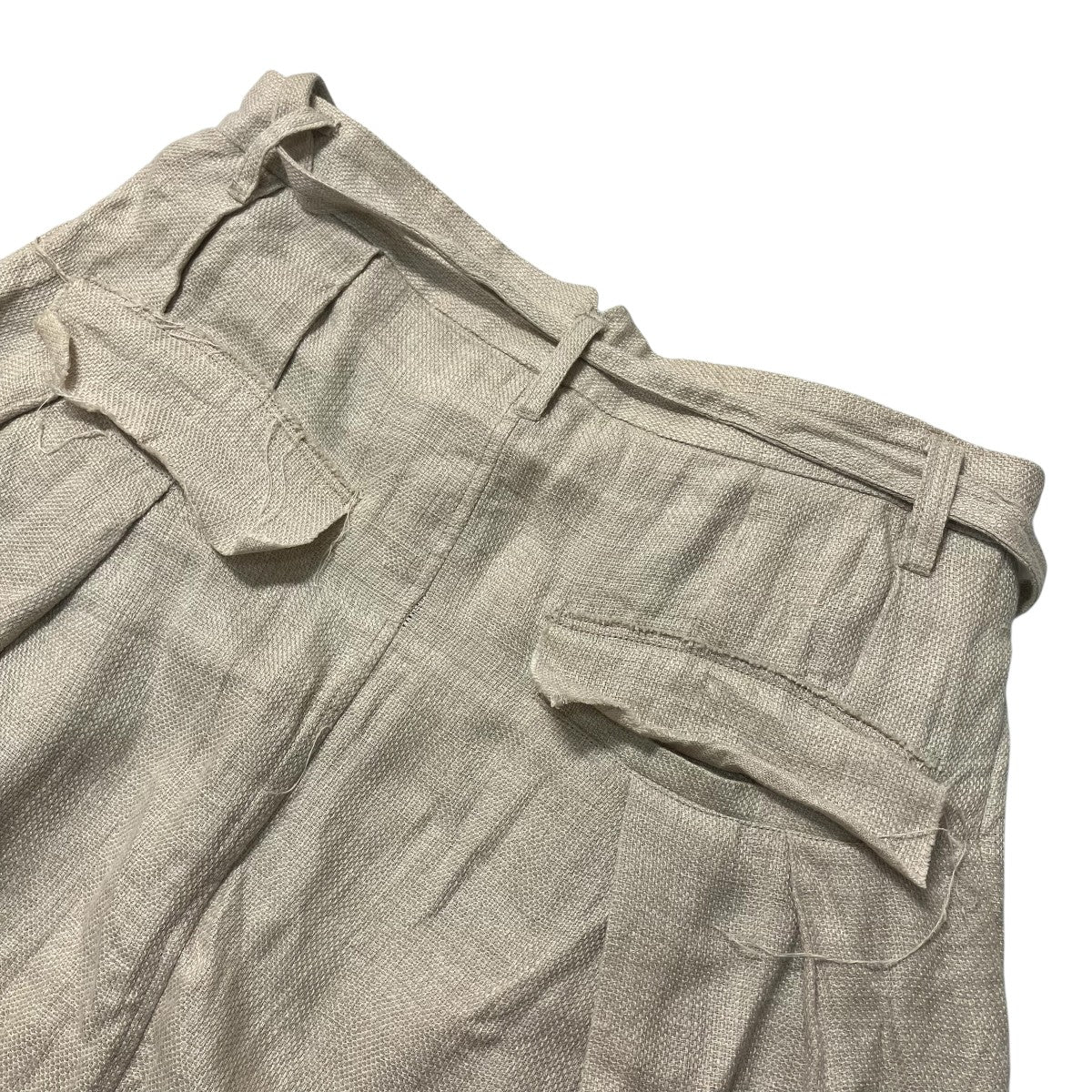 19SSWide shortsリネンサルエルパンツ19SS B PT08 1