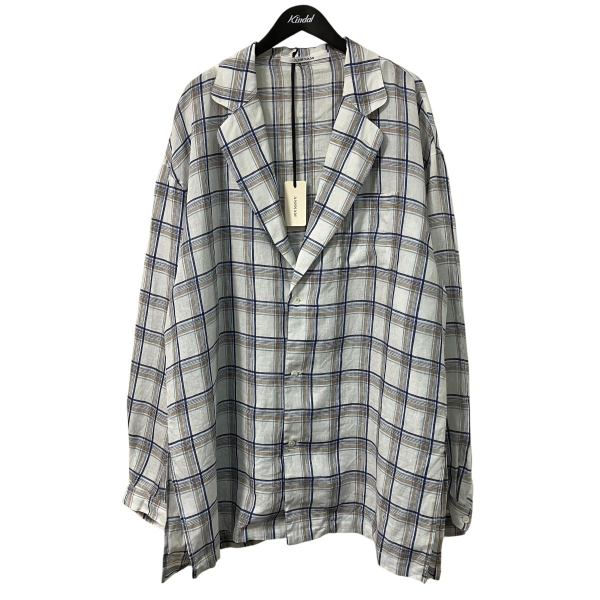 チェックリネンジャケットAN26SS17-6-4
