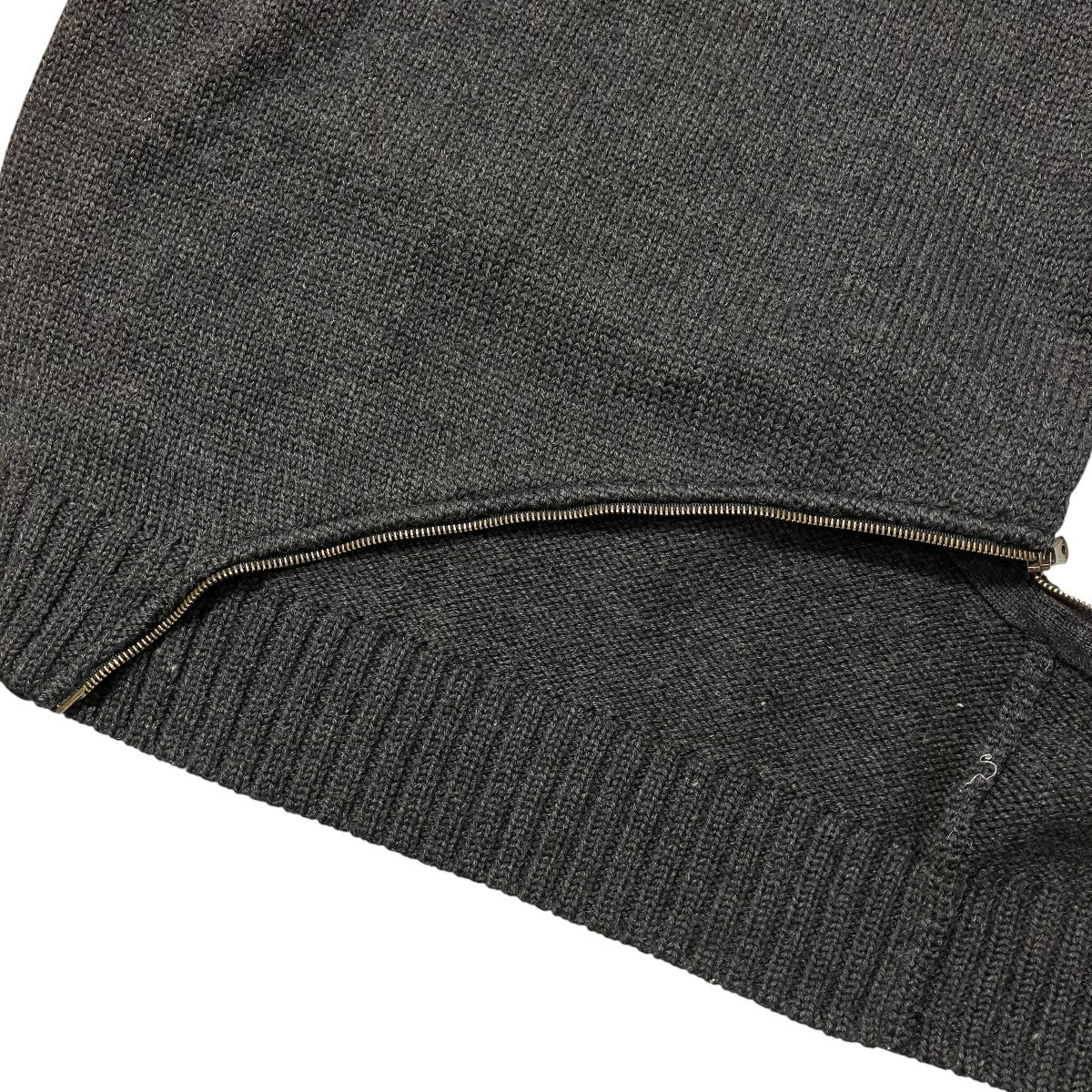 03AWSPIRAL ZIP CHUNKY SWEATERハイネックニット