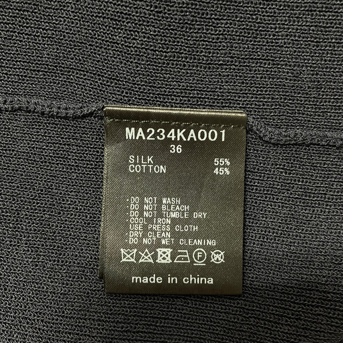 シルク混ニットワンピースMA234KA001